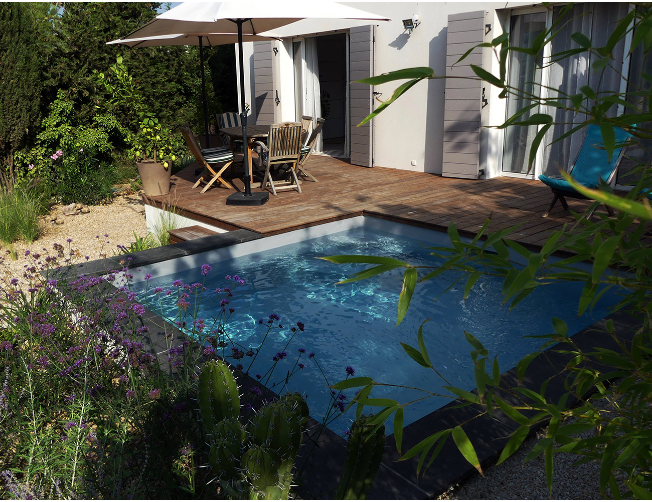 Micro piscine carrée - Architecte paysagiste concepteur Montpellier