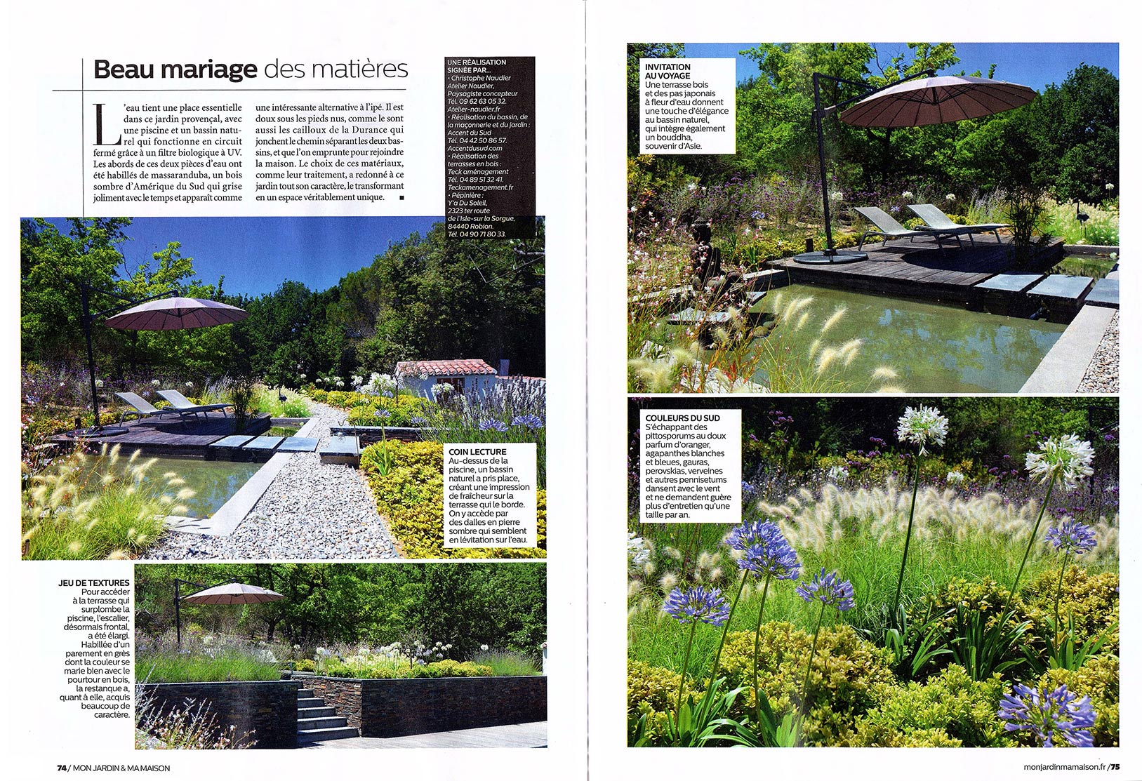 Atelier Naudier - Architecte paysagiste concepteur - Montpellier & Aix-en-Provence - Mon jardin & ma maison - Page 1 - aménagement jardin