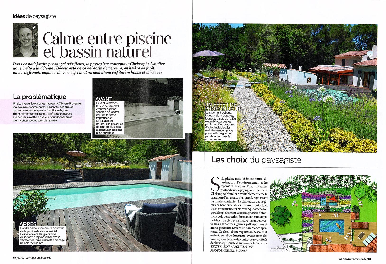 Atelier Naudier - Architecte paysagiste concepteur - Montpellier & Aix-en-Provence - Publication Mon jardin & ma maison1 - aménagement jardin