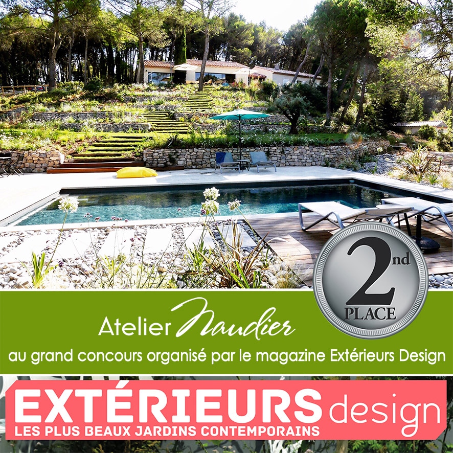 Atelier Naudier - Architecte paysagiste concepteur - Montpellier & Aix-en-Provence - 2ème au Concours Exterieur Design Magazine - aménagement jardin
