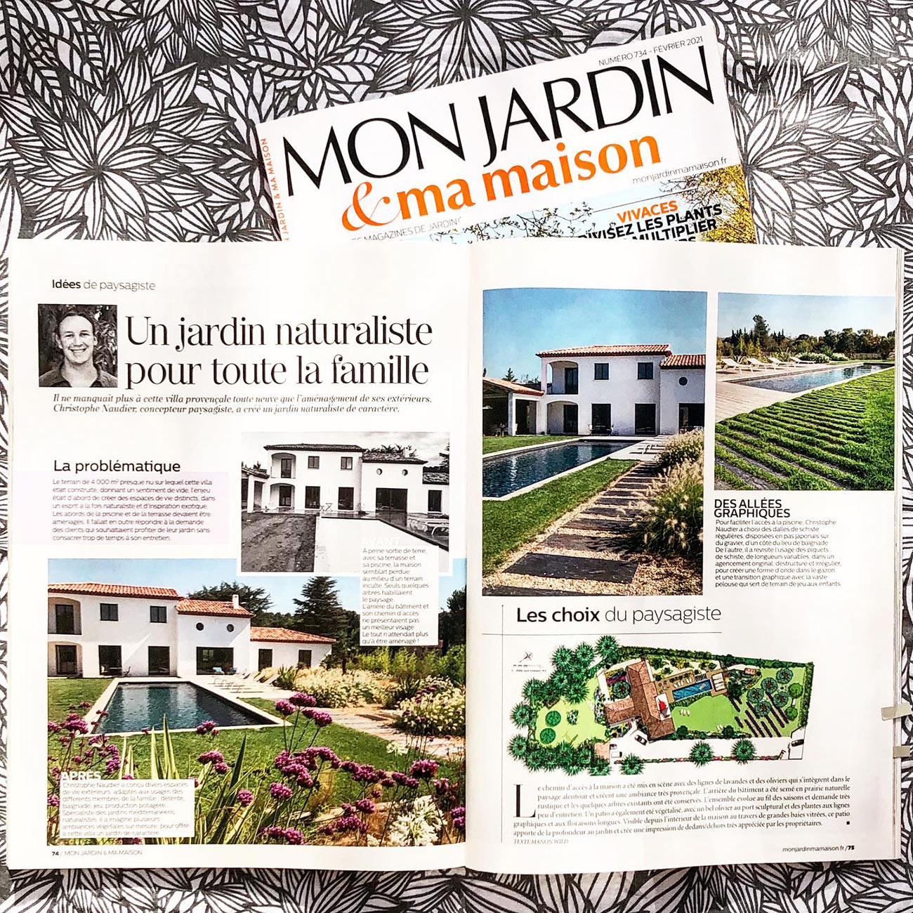 Atelier Naudier - Architecte paysagiste concepteur - Montpellier & Aix-en-Provence - Mon jardin & ma maison - Page 1 & 2 - aménagement jardin