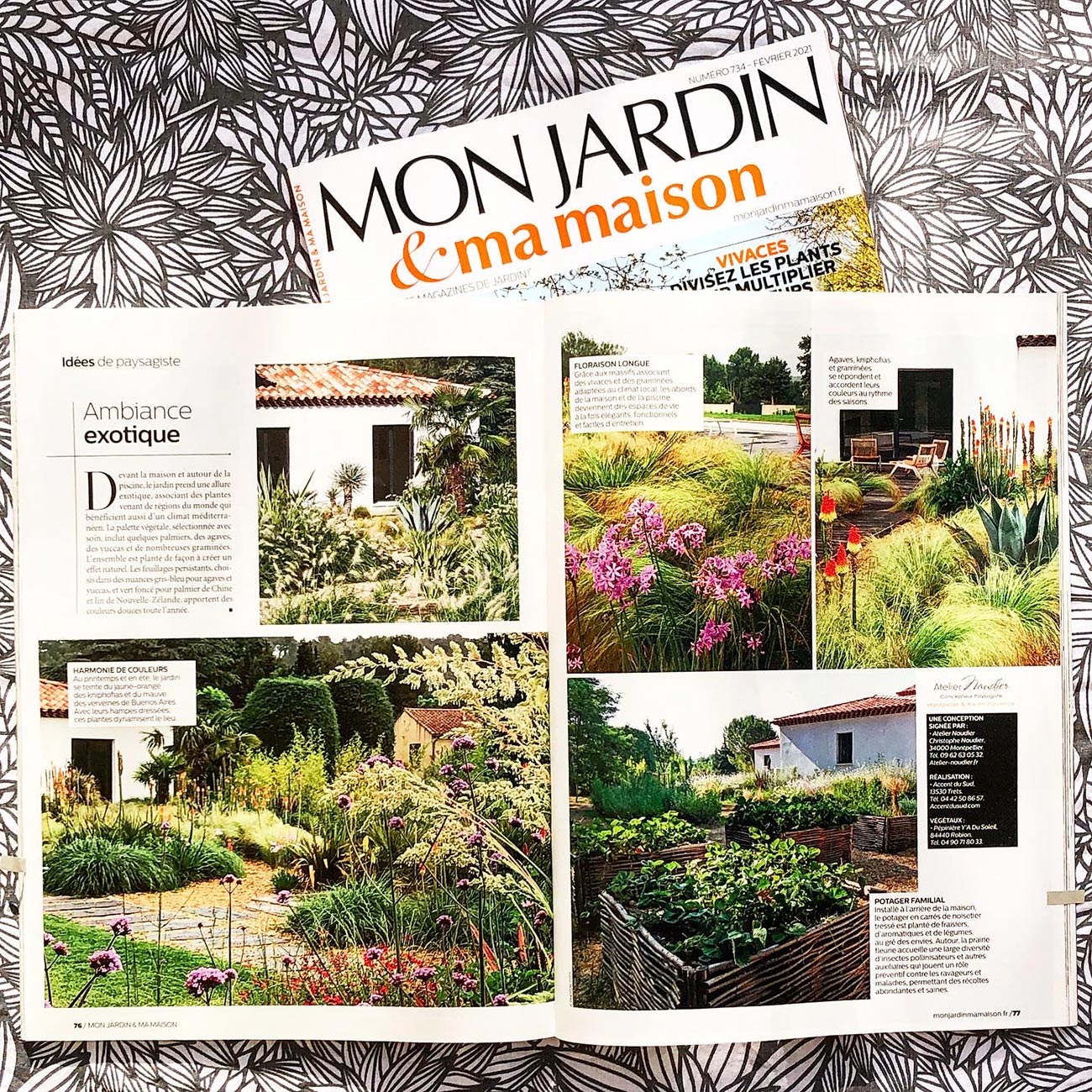 Atelier Naudier - Architecte paysagiste concepteur connu jardin naturaliste - Montpellier & Aix-en-Provence - Mon jardin & ma maison - Page 3 & 4 - aménagement jardin