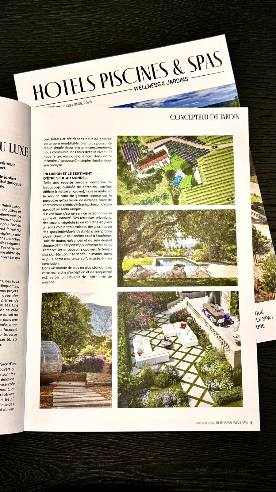 Parution dans le magazine « Hôtels Piscines & Spas »