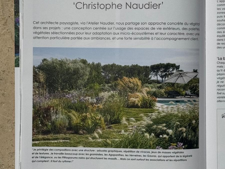 Parution dans le magazine « Profession Paysagiste»